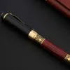 Fountain Pens High Quality 530 Golden Carving Mahogny Luxury Business School Student Office Supplies Fountain Pen Ink Pen 230825