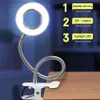 Leeslamp Oogbescherming Energiebesparend USB-aangedreven Clip-on LED-bureaulamp Selfie-vullicht voor bedhoofdeinde HKD230824