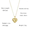 Pendant Necklaces Luxury Zircon Crystal Heart Necklace For Women Engagement Wedding Choker Collar Chain Korean Style Jewelry Gift