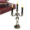 Skeleton Candlestick Triple Skull Candlestick For Table Centerpiece Decor Tablettdekor för Haunted House Parties Screen Room HKD230825