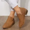 Low 2022 Ankle for Heel Women Pointed Boots Handmade Spring Autumn Women's Shoes T230824 77be 's