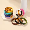 Bangle Charms Fashion Round Big Bangles For Women Vintage Jewelry Acrylic Resin Cuff Bracelets Girls Female Trendy Gifts