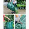 Trash Bags Garden Waste Bag Large Capacity Reusable Leaf Sack Light Trash Can Storage Bag Garden Garbage Waste Collection Container 230824