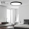 LED Ceiling Light Black Shell 12W 18W 24W 32W 4000K Modern Surface Ceiling Lamp For Kitchen Bedroom Bathroom Lamps HKD230825