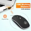iMice Kabellose Maus, leise, Computermaus, 1600 DPI, ergonomische Maus, geräuschloser Sound, USB-PC-Mäuse, Stummschaltung, kabellose Mäuse für Laptop, HKD230825