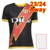 2023 24 RAYO VALLECANO MENS SOCCER JERSEYS ISI BEBE TREJO VALENTIN ALVARO GARCIA HEM BORT 3: e fotbollströjor Kort ärm Vuxen uniform