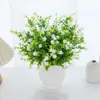 Decorative Flowers Artificial Plastic Eucalyptus For Wedding Outdoor Arch Home Floral Arrangement Christmas Festival Decoration Fake Plants