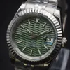 Watch Bands 36 39mm DATE JUST watch green striped NH35 automatic mechanical movement customized accessories 230824