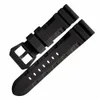 Watch Bands 22mm 24mm Dive for PAM Rubber Silicone Strap Thicking Buckle Clasp Wrist Bracelets Sport Band Straps 230825