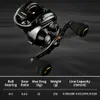 Muchowe Riski Reels2 Johncoo Ares Baitcasting Reel Aluminiowa rama słona woda 63 1 Współczynnik przekładni 12 kg Max Drag Niski profil Baitcast 230825