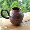 Höftkolvar Pure Copper Latte Pitcher Milk Flower Pots Vokettles Hammer Drinkware Table Product Retro Vintage Decor