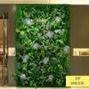 Kwiaty dekoracyjne Symulacja ściany rośliny Zielona Zielona Oczelniająca Dekoracja Zielenia Kwiat i sztuczny trawnik