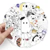 50 adesivi fantasma in PVC impermeabile, decorazione per cartoni animati, cellulare, diario, auto, ufficio carino