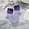 Socks Designer 2023 Summer New womens Hosiery Colored Colorful Soft Adhesive Letter Fashion Sweet Versatile Mid tube sock F8ER