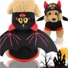 Trajes de gato asas de morcego fantasia de cachorro macio animal de estimação roupas de Halloween para cosplay