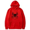 Hoodies masculinos moletom com capuz masculino rua moda aranha impressão moletom com capuz de lã senhoras casual engraçado solto hoodie 230824