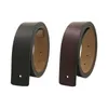 Belts 38mm Mens Leather Belt Strap Adjustable Trouser Without Buckle