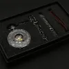 Relojes de bolsillo Reloj de bolsillo mecánico antiguo Reloj colgante de cuerda manual con cadena de collar Cadenas de cuero Conjuntos presentes para hombres 230825
