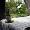 Kunstbloemen Groen Acryl Venster Hangende Bladeren Kunstmatige Hangende Suncatcher Kerstslinger Planten Decor Zomer Thuis 230824