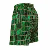 Herenshorts Board Animal Print Schattig Zwembroek Imitatie krokodiltextuur Heren Sneldrogend Sportkleding Grote maten Strandkorte broeken