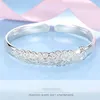 Bracciale rigido in argento 925, colore originale, design pavone, schermo di apertura, braccialetti, braccialetti per le donne, gioielli da sposa, moda, regalo regolabile