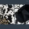 Bérets hommes femmes vache/léopard imprimé artiste bec de canard chapeau décontracté adulte Sboys casquette
