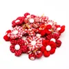 Kostiumy kota 1020pcs Flower Dog Hair Bow Red Style Walentynki Udekoruj łuczek z gumami do małych akcesoriów szczeniąt 230825