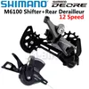 Dérailleurs de vélo SHIMANO DEORE XT M6100 M7100 M8100 M8120 M7120 12 vitesses groupe de montagne levier de vitesse SL RD SGS dérailleur arrière 12V Kit 230825