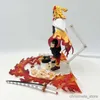 Action Toy Figures 14cm Figma Demon Slayer Anime Figur Kyojuro Ingen action Figur Figur Modell Doll Toys