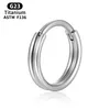 Tragus Piercing Clicker Nose Ring Hinge Segment Titanium Body industrial Cartilage G23 Jewelry Women Sexy Daith Helix Charming