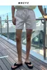 Pantalones cortos para hombres 2023 Verano Deporte Color Sólido Patrón Recto Tipo Suelto Cintura Elástica Cordón Casual Pantalón Corto Trotar W18
