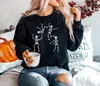 Women's Hoodies Dancing Skeleton Sweater Sweatshirt Sweaters Funny Shirt Halloween Spooky Clothing Fashion Women Casual Drop Cotton