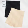 Body Shapers voor heren Flarixa Ice Silk Hoge taille Dames Tummy Control Naadloze shorts Dubbellaags onder de rok Boxerveiligheidsbroek Shapewear 230825