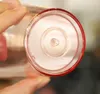 Wasserflaschen Trinkgeschirr Kawaii Doppelschicht Hochleistungs-Kunststoff-Strohbecher Transparente Milchsaftflasche