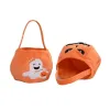 Stock de cestas de Halloween, bolsas de calabaza brillantes, bolsas de dulces para niños, bolsas de Festival de fantasmas, accesorios decorativos nuevos