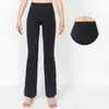 Lu No Malaise Fil Taille Haute Hanche Lift Jambes Larges Apparence Mince Portant Un Pantalon De Yoga En Micro Corne pour Les Femmes