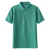 Été hommes polos coton respirant solide décontracté simple mince manches courtes vêtements de travail hauts mode unisexe sport golf blouses HKD230825