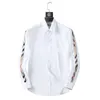 Мужская одежда рубашка роскошная тонкая шелковая футболка с длинным рукавом повседневная деловая одежда клетчатая бренда 17 Цвет M-4XL Burr81336Q