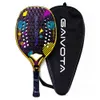 Squash Racquets GAIVOTA Beach Tennis Racquet 3K12k Rough Surfacebackpac D2