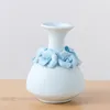 Vases Vase de fleurs séchées nordiques, fleurs blanches faites à la main, arrangement de décoration en céramique, accessoires de décoration hydroponique pour la maison