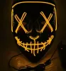 LED Halloween Party Masque Masquerade أقنعة Neon Light Glow في قناع الرعب الداكن المتوهج ملون مختلط 0825 Rade G er Rade G er