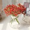 Fleurs décoratives 42 têtes bouquet fleur en plastique artificielle à la main fausse plante gypsophile florale pour la fête de mariage maison salon table