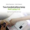 Nail Dryers Lamp With Hand Pillow 72W Drying for Curing All Gel Polish 60Pcs Beads UV LED Art 230825