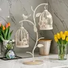 Birdcage Candle Holder Lantern Stand for Farmhouse Table Centerpiece Wedding HKD230825