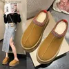 Winter warmer Schnee Neue Frauen Mode Casual Wildleder Kurzes Plüsch -Knöchelstiefel Flats Plattform Schuhe T230824 11A8