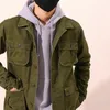 Men's Jackets Retro Multi Pocket Cargo Jacket Lapel Outdoor Hunting Coat Loose Casual Long Sleeve Outerwear Men