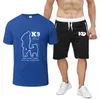 Herren-Trainingsanzüge TRAINER K9 Team Unit Malinois Sommer Freizeit Bequemer Acht-Farben-Kurzarmanzug Lässiges T-Shirt Solide