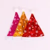 Creative Christmas Decoration Snowflake Non Woven Santa Claus Hat Christmas Cosplay Costume Hats