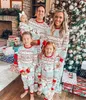 Familjsmatchande kläder Vinter julklapp till familjmamma Dotter pappa son matchande pyjamas set baby romper mjuk casual sömnkläder xmas look 230825