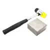 Other Solid Steel Bench Block Kit for Jewelry Dapping Doming Gold Hammer Iron Anvil Workbenches Double Head Rubber Hammer